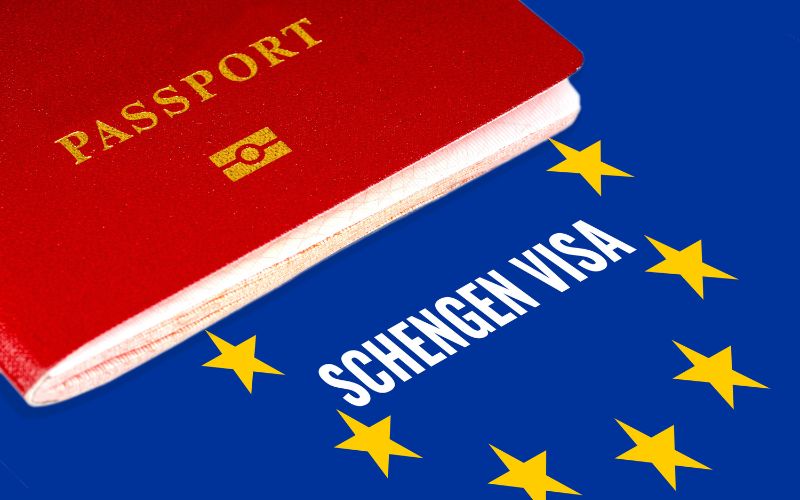 Schengen visa and passport