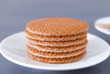 A Stack of Stroopwafel Cookies
					  